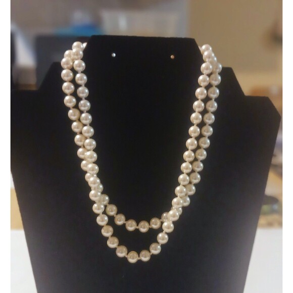 Jewelry - Double Strand Faux Pearl's  15" and 17" With Gold Coated Clasp. NWOT